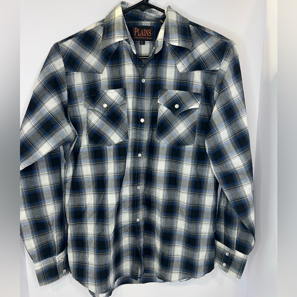 Plains Western Wear Boys Large Pearl Snap Shirt